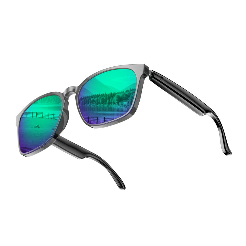 Black_frame_smart_sunglasses_with_green_lenses_1