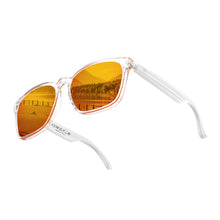 Load image into Gallery viewer, White_frame_smart_sunglasses_with_orange_lenses_1