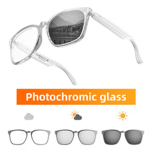 Load image into Gallery viewer, White_frame_smart_sunglasses_with_photochromic_lenses_1