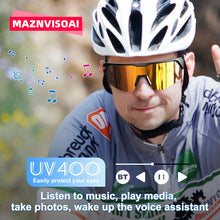Load image into Gallery viewer, Maznviso C1 Sport Bluetooth Audio Sunglasses | Polarized UV400 | Clear Calls | Cycling &amp; Outdoor