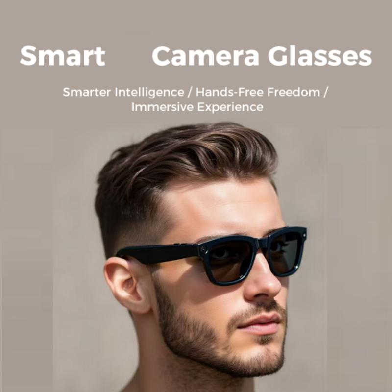 Maznviso M01 Smart Camera Glasses | HD Video | Surround Sound | Blue Light Blocking