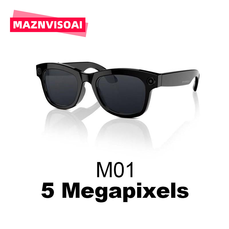 Maznviso M01 Smart Camera Glasses | HD Video | Surround Sound | Blue Light Blocking
