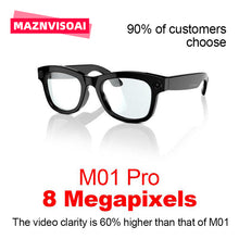 Load image into Gallery viewer, Maznviso M01 Smart Camera Glasses | HD Video | Surround Sound | Blue Light Blocking