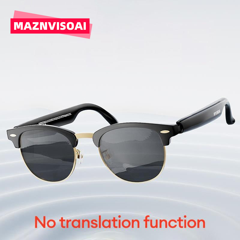 Maznviso C8 Pro Bluetooth Smart Glasses | Music & Calls | Blue Light Blocking | Unisex